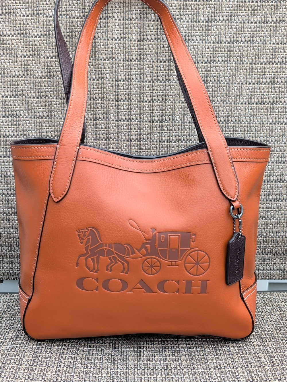 Coach Tote 27 With Embossed Carriage Design (C4062) EUC